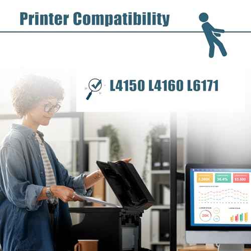 Compatible T504 Ink Refill Bottle Combo Pack Replacement for 504 Ink Refill Bottle for L4150 L4160 L6171 Printers (4-Pack, Black Cyan Magenta Yellow)