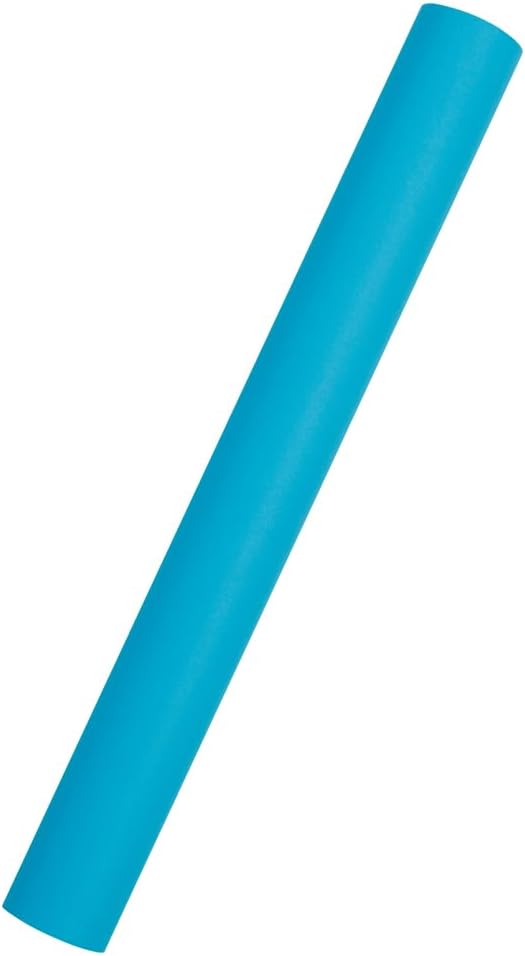 JAM Paper Gift Wrap - Matte Wrapping Paper - 26.3 Sq Ft (17 in x 18 Ft) - Matte Bright Blue/Peacock Blue - Roll Sold Individually