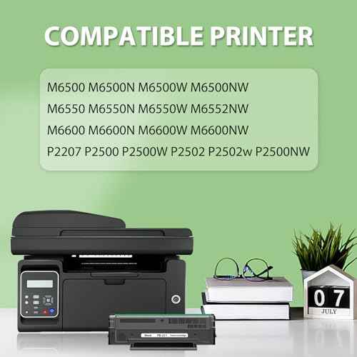 PB-211 Replacement Toner Cartridge Compatible for Pantum PB211 PB 211 PB211EV PB-211EV Work with P2502w M6552NW P2500 P2500W P2500NW M6550 M6550N M6550W M6600N M6600W Printers