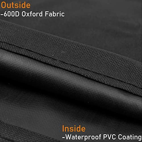 ZJYWSCH Cover for Pit Boss Charleston Gas/Pellet Combo Grill 600D Heavy Duty Weather Resistant PitBoss Charleston Combo Grill Cover Waterproof