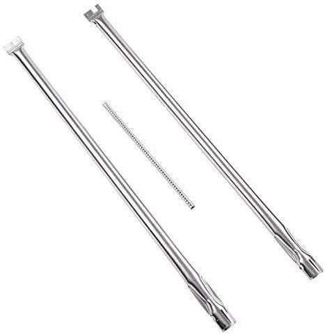 GasSaf 21.5 inch Flavorizer Bar and 27 inch Burner Tube Set Replacement for Weber Spirit E-210, S-200, S-210, E-210NG, Genesis Silver A, Spirit 500, Parts Kit Replace for Weber 7534 &7507