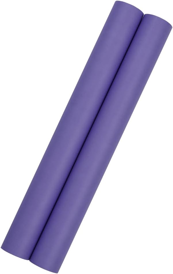 JAM Paper Gift Wrap - Matte Wrapping Paper - 52.6 Sq Ft Total (17 in x 18 Ft Each) - Matte Purple - 2 Rolls/Pack