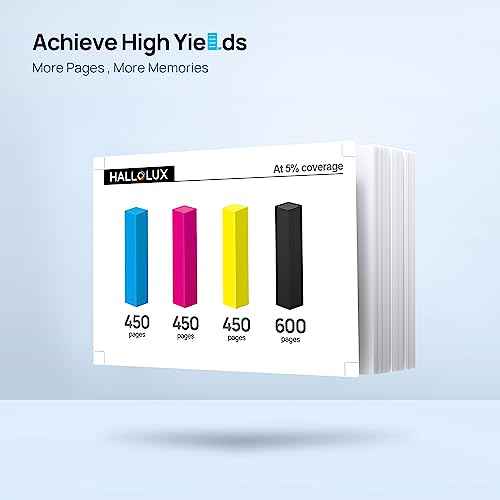 Remanufactured 212XL Ink Cartridge High Capacity for Epson 212 212XL Ink Cartridges for Expression XP-4100, XP-4105, Workforce WF-2830, WF 2850 Printer (1 Black 1 Cyan 1 Magenta 1 Yellow, 4-Pack)