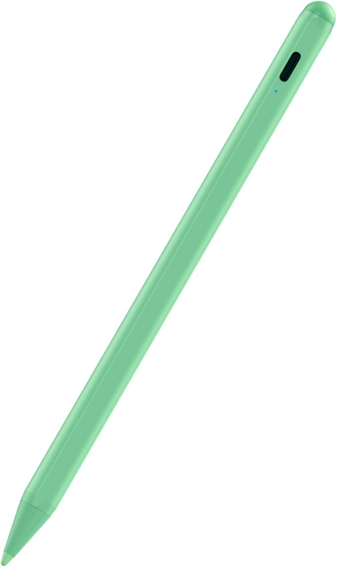 Stylus Pen for iPad 6th-11th Generation-2X Fast Charge Active Pencil Compatible with 2018-2025 Apple iPad Pro 11"/12.9"/M4,iPad Air 3/4/5/M2/M3,iPad mini 5/6 Gen-Green