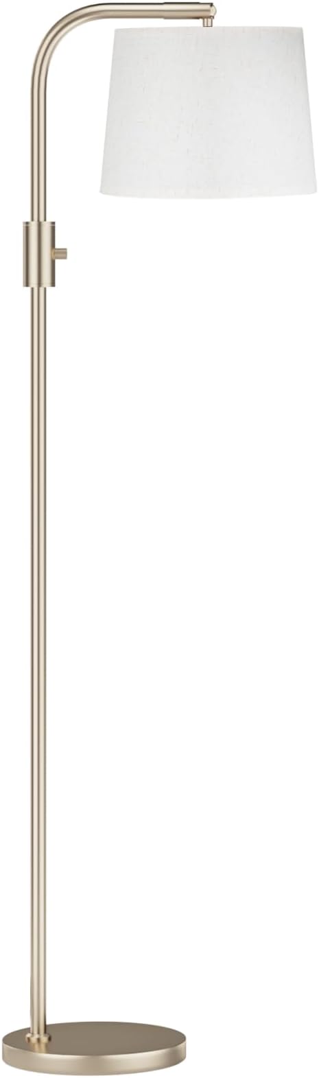 Ambimall Fully Dimmable Floor Lamp with 9W LED Bulb, Standing Lamp for Living Room with Adjustable Head, Modern Tall Light with Rotary Switch for Office, Light Gold and Beige