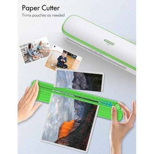 Laminator Machine, 9inch Silent Thermal Laminator with Complete Set for Home Office School