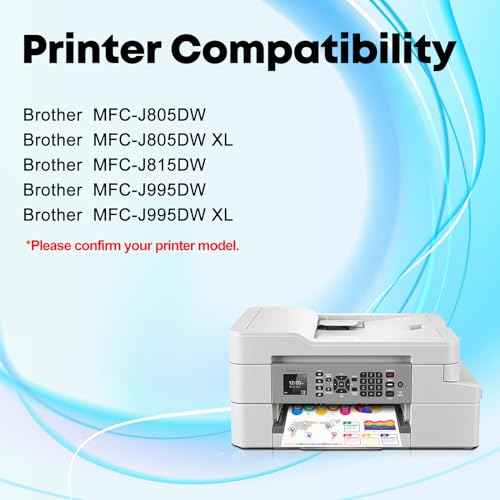 Miss Deer LC3033 Ink Cartridge BK/C/M/Y High Yield Replacement for Brother LC3033XXL LC-3033, Work for Brother MFC-J995DW MFC-J995DWXL MFC-J815DW MFC-J805DW MFC-J805DWXL Printer(2BK/C/M/Y)