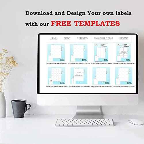 30-UP Shipping Labels 1" x 2-5/8" Address Stickers 20 Sheets 600 Pcs Printable Blank Labels Waterproof Matte White Stickers Vinyl Sticker Paper Dries Quickly for Inkjet Printer