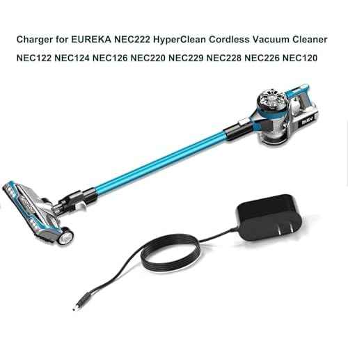 Vacuum Charger Compatible with Eureka NEC280 NEC285 NEC222 NEC122 NEC124 NEC126 NEC220 NEC229 NEC228 NEC226 NEC120 NEC101 Cordless Vacuum Cleaner Replacement MC2508A Charger