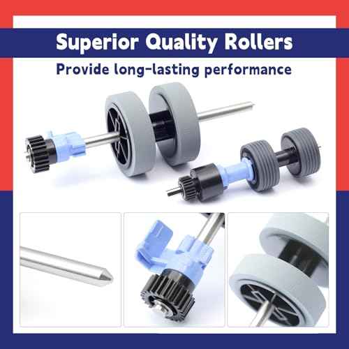 B12B819031 Scanner Exchange Roller Kit Replacement for Epson DS-530 ES-400 ES-500W ES-865 FF-680W DS-570W DS-575 DS-770 DS-780 DS-870 DS-970 DS-975 Replace B12B819041