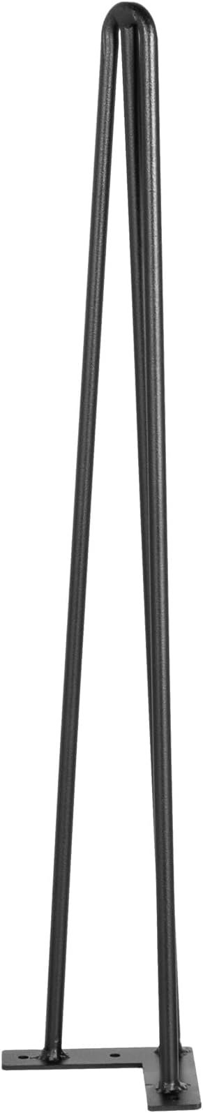VEVOR Hairpin Table Legs 28" Black Set of 4 Desk Legs 880lbs Load Capacity (Each 220lbs) Hairpin Desk Legs 3 Rods for Bench Desk Dining End Table Chairs Carbon Steel DIY Heavy Duty Furniture Legs