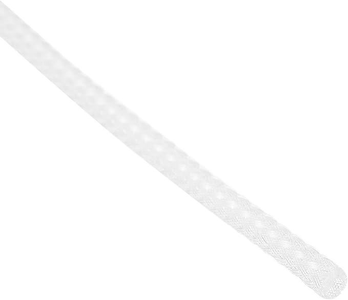 uxcell PET Expandable Sleeving 10ft 1/8" Clear Cable Management Sleeve Cord Organizer for Wrap Protect Cable