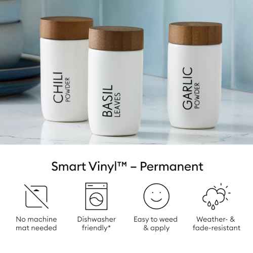 Cricut Smart Permanent Vinyl for Joy Xtra Machine, Sampler Pack (9.5in x 24in, 6 Sheets)