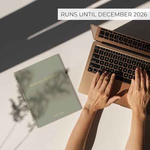 Beautiful 2025-2026 Monthly Planner and Calendar Book - Aesthetic To Do List Notebook For Women to Easily Organize Your Tasks and Boost Productivity - Runs From April 2025 Until December 2026
