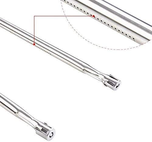 GasSaf 21.5 inch Flavorizer Bar and 27 inch Burner Tube Set Replacement for Weber Spirit E-210, S-200, S-210, E-210NG, Genesis Silver A, Spirit 500, Parts Kit Replace for Weber 7534 &7507