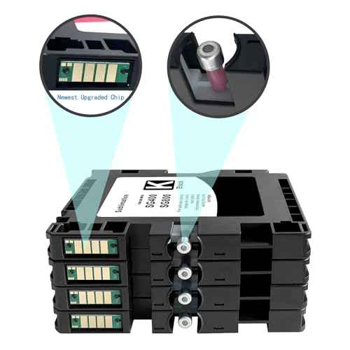 SG400 SG800 Sublimation Ink Cartridge Compatible with Sawgrass Virtuoso SG400 SG800 Printer 4Pack£¨Black Cyan Magenta Yellow£©
