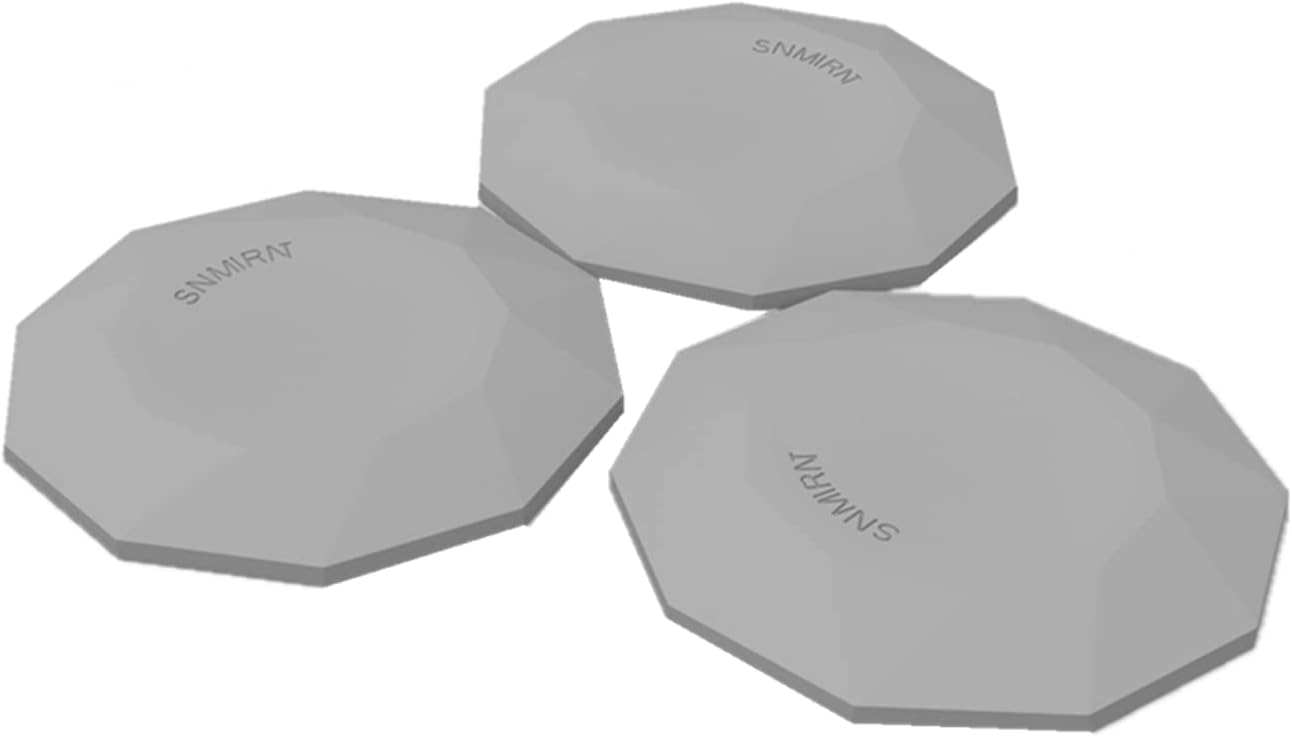 Skiennix Door Stops | Wall Protector with Strong 3M Adhesive - Quiet, Shock Absorbent Silicone (Gray - 3 Pcs)