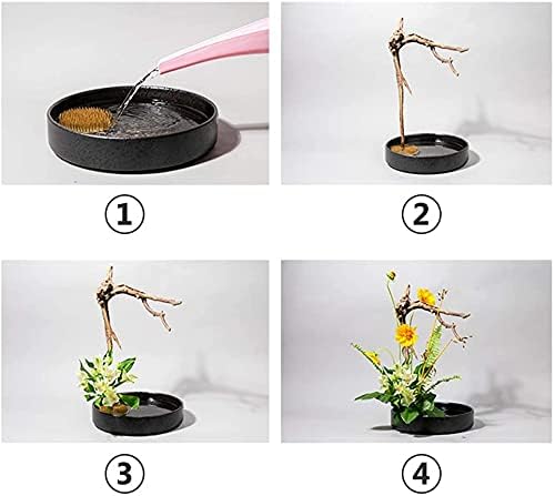 2.36inch Floral Frog Japanese Ikebana Kenzan Floristry Flower Pin Frog Holder with Rubber Base (2.36inch)