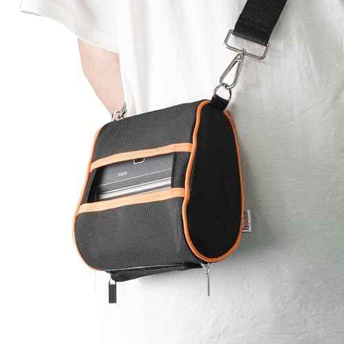 Carrying Case for Zebra ZQ520 ZQ521 Printer, Shoulder Belt Holster for ZQ520 ZQ521 Label Printer Orange, Universal, BZZQ520H1-O