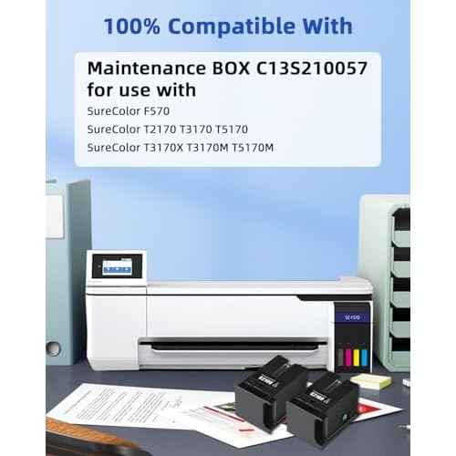 C13S210057 Maintenance Box Tank (C13S210057 / SC13MB / S2100) Replacement for SureColor F570 F571 T2170 T3170 T5170 Printer 2-Pack