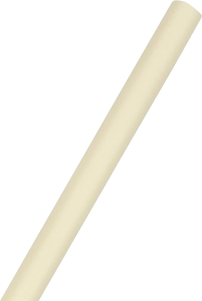JAM Paper Gift Wrap - Matte Wrapping Paper - 25 Sq Ft (30 in x 10 Ft) - Matte Ivory - Roll Sold Individually