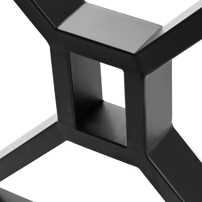Metal Table Legs - Heavy Duty Desk & Furniture Legs, Modern Industrial Set of 2 (28" Height, 23.6" Wide)