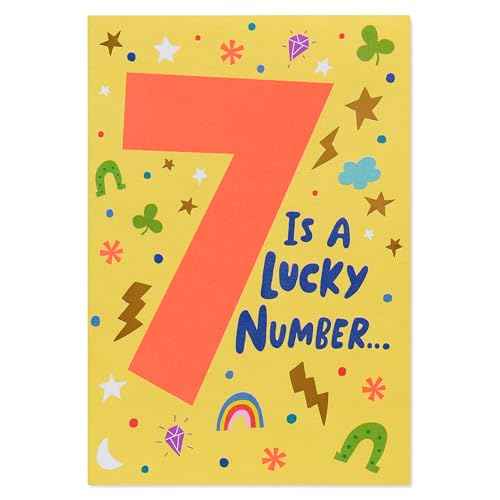 American Greetings 7th Birthday Card (Lucky to Know You)