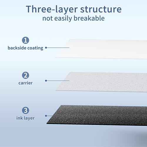 T310-BT Premium Resin Enhanced Wax Ribbon, 1Roll (4.33" x 984') 110mm x 300m Black, Only Compatible with Models T310-BT Desktop Thermal Transfer Printer