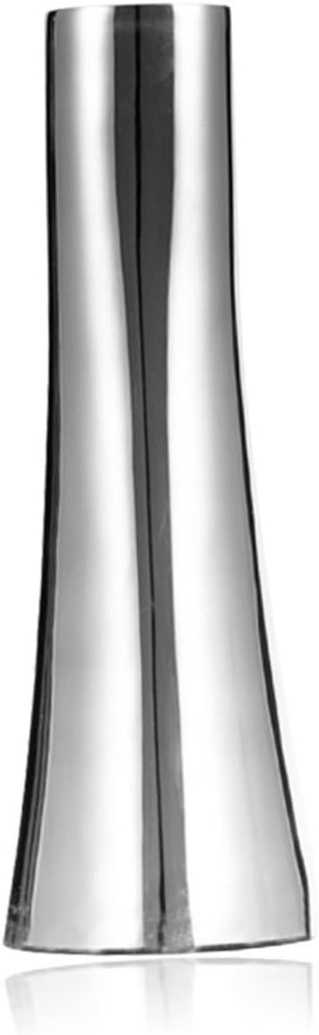 304 Stainless Steel Flower Vase - Elegant Metal Flower Arrangement Holder for Home Office Decoration 17Cm High Silver Finish