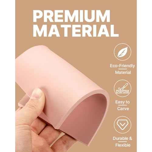 Rubber Linoleum Blocks for Printmaking: 10Pcs 4" x 6" Stamp Carving Kit - Perfect for Linocut Block Printing Supplies, Stamp Making, Craft Materials and DIY Art Projects