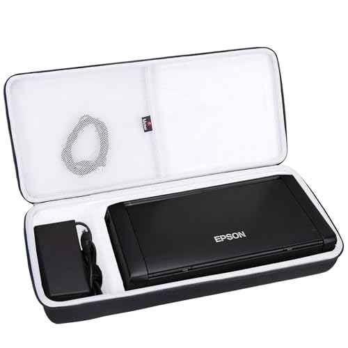 Mchoi Hard Portable Case Compatible with Epson Workforce WF-100 / WF-110 Wireless Mobile Printer, Case Only (Grey)