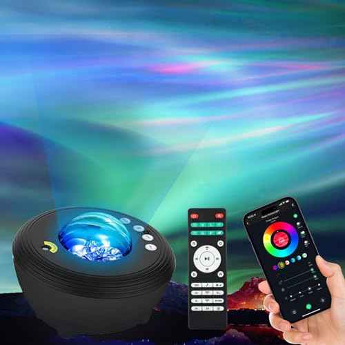 Star Projector Galaxy Light Projector with 33 Lights, Bluetooth 5.0 Speaker, Sound Machine Night Light, Smart WiFi Aurora Projector with IR Remote, Timer for Kid Adult Bedroom/Ceiling/Party