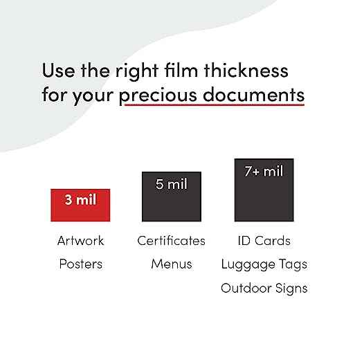 TruLam 3 Mil Laminating Pouches with Rounded Corners | Letter Size | 9 in. x 11-1/2 in. | Matte Finish | Premium Adhesive with Anti-Glare | 2 Carriers Included | 100 Pack