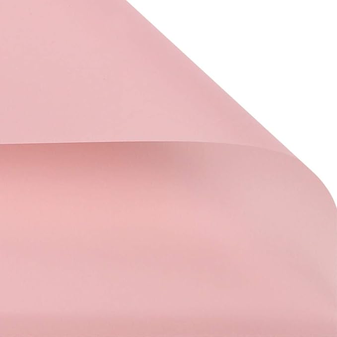 BBJ WRAPS Korean Style Flower Wrapping Paper Floral Bouquet Gift Packaging Supplies Multi Colors 20 Counts (Pink)
