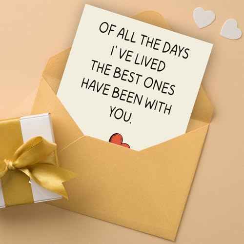 I Love You Card | Happy Birthday or Anniversary Card & Gifts for Women, Men, Wife, Husband, Him, Her, Boyfriend, Girlfriend, Couple, Anyone | Wedding | Valentine Day Gifts