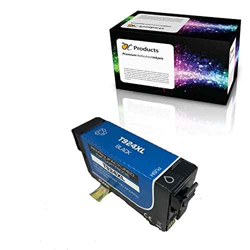 OCProducts Remanufactured Ink Cartridge Replacement for Epson 924XL for Workforce Pro WF-C4310 WF-C4810 (Black)