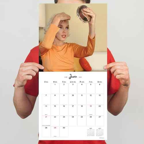 TF Publishing 2026 Marilyn Monroe Wall Calendar - Large Grids for Appointments and Scheduling - Vertical Monthly Wall Calendar 2026 with Premium Matte Paper for Home and Office Organization - 12x12in
