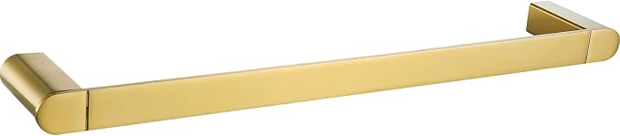 RANDOM Brushed Gold Towel Bar Rack Holder Rod 18 inch Hand Towel Holder for Bathroom Kitchen Hardware Accessories Wall Mount Contemporary Hotel Style 96026-2-18BG