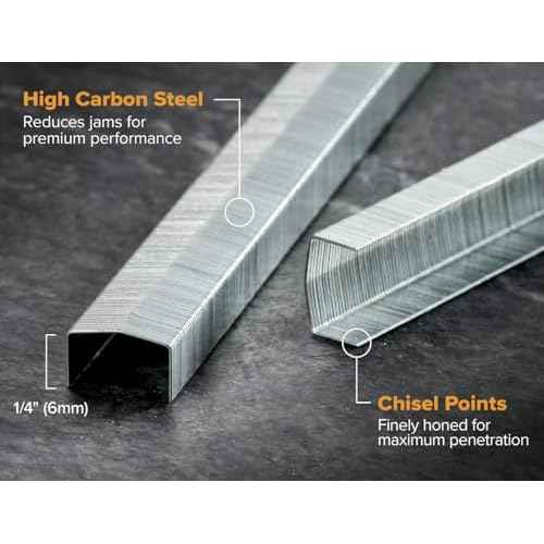 Bostitch Office B8 PowerCrown 0.25 Inch Staples, Pack of 20,000 Staples (STCRP21151/4-4), Silver