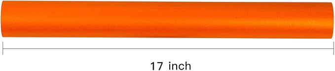 RUSPEPA Orange Matte Wrapping Paper - Solid Color Pearly - luster Paper Perfect for Wedding, Christmas, Baby Shower -17 Inches X 32.8 Feet