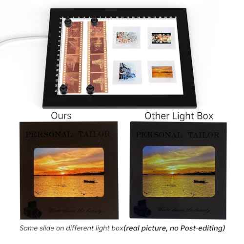 Magnetic Slide Viewer 8¡±x6¡± Light 5600K Ultra-Thin 10 Levels Adjustable Brightness Backlight for Slides and 35mm Film Negative Scanning