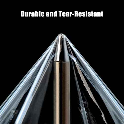 Stretch Film 4" ¡¿ 500 ft, JUKFITA Shrink Wrap Rolls with Handle, 2 Pack Lightweight Plastic Wrap for Moving Waste-Free