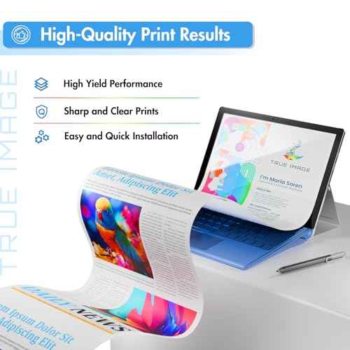 TRUE IMAGE Compatible Toner Cartridge Replacement for Canon 046 046H CRG-046H MF733Cdw Toner for Canon Color ImageClass MF733Cdw MF731Cdw MF735Cdw LBP654Cdw Printer Ink (Black, 1-Pack)