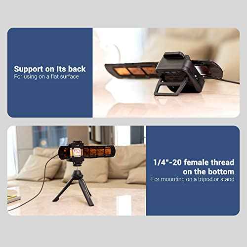 JJC 35mm Negative Film Scanning Copying LED Light Set Includes Slides Holder, Film Strip Holder, USB Light Viewer with Shoe Mount and 10 levels Adjustable for Old Photos Negatives Converter to Digital