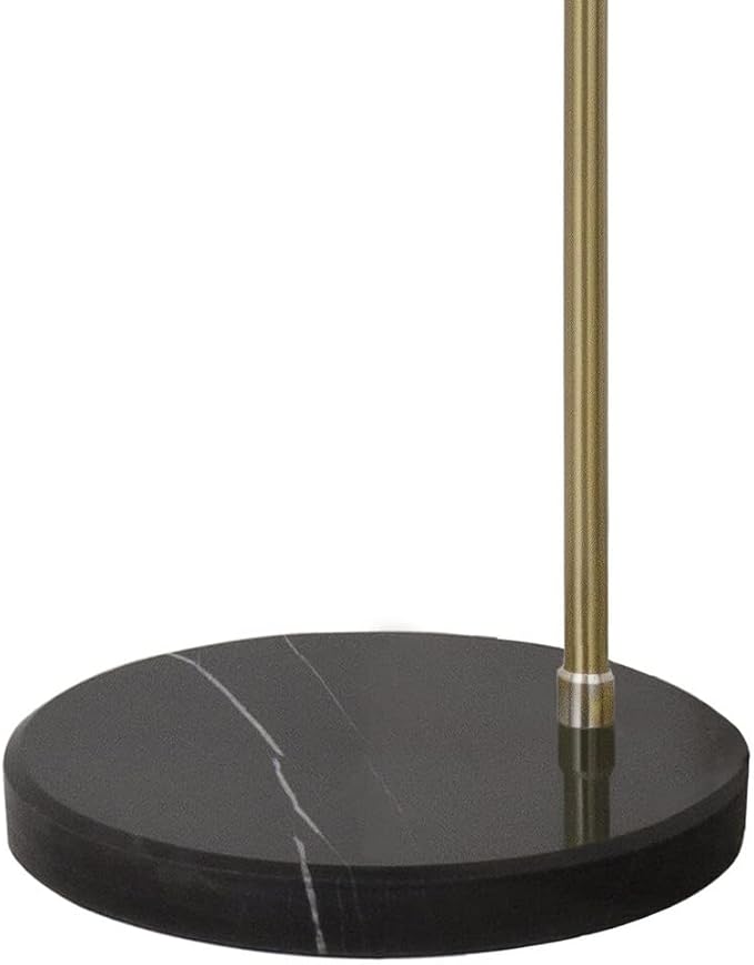 Major-Q Modern Standing Adjustable Floor Lamp with Metal Dome Shade & Marble Base for Living Room - Corner Light Arc Lamps for Bedrooms in Brass Gold Finish, 99-1023F