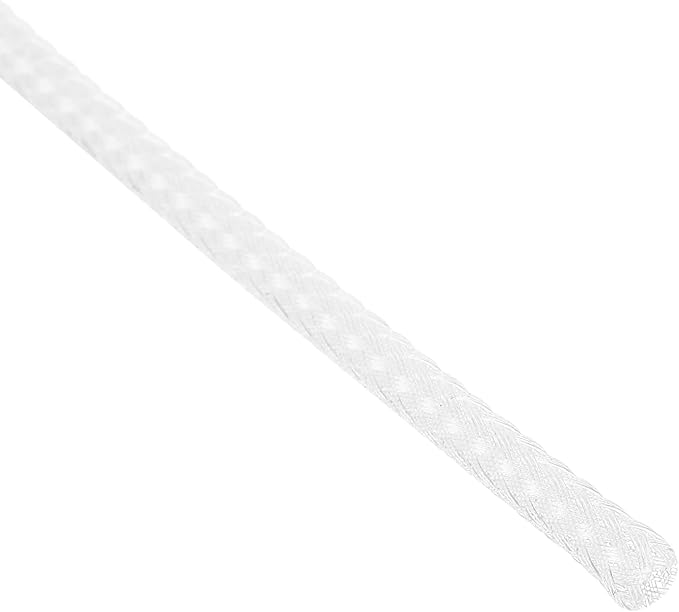 uxcell PET Expandable Sleeving 25ft 1/8" Clear Cable Management Sleeve Cord Organizer for Wrap Protect Cable