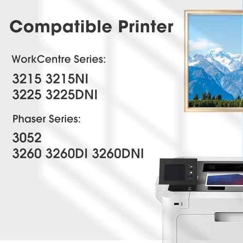 106R02777 Toner Cartridge Replacement for Xerox 106R02777 106R02775 Work with WorkCentre 3215 3215NI 3225 3225DNI Phaser 3260 3260DI 3260DNI 3052 Printer (3,000 Pages, Black, 2-Pack)
