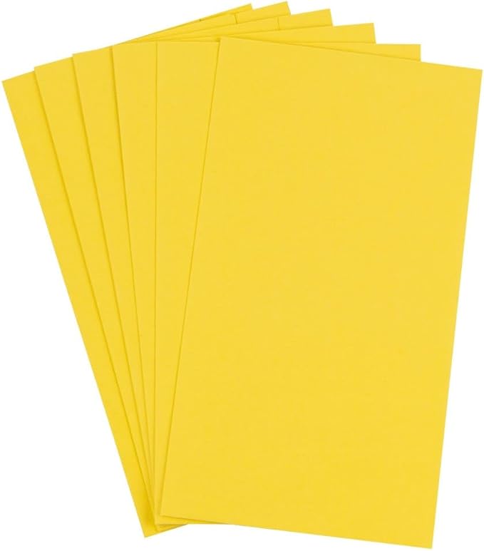 JAM Paper Gift Wrap - Matte Wrapping Paper Sheets - 30" x 20" Per Sheet (25 Sq Ft Total) - Matte Yellow - 6 Sheets/Pack