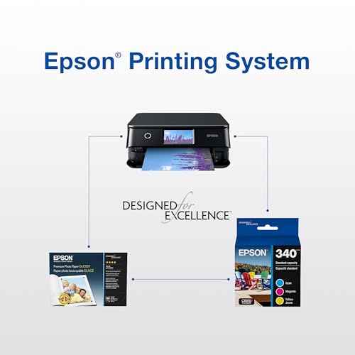 Epson 340 Claria Photo HD Ink High Capacity Cyan Cartridge (T340XL220-S) Works with Expression Photo XP-8800