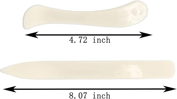 Bookbinding Tools, 16 Pieces Starter Tools Set Bone Folder Paper Creaser, Large-Eye Needles, Awl, Waxed Thread for DIY Bookbinding Crafts and Sewing Supplies